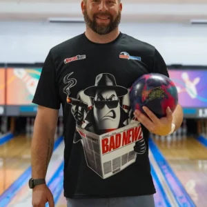 Bad Newz franchise bowler in a Bowling Federation jersey
